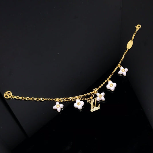[Kincade Jewelrys]LOGO 6 MOTIF STAR AND SUN GOLD BRACELET