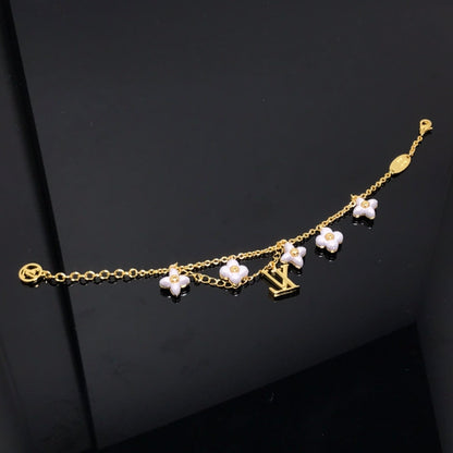 [Kincade Jewelrys]LOGO 6 MOTIF STAR AND SUN GOLD BRACELET