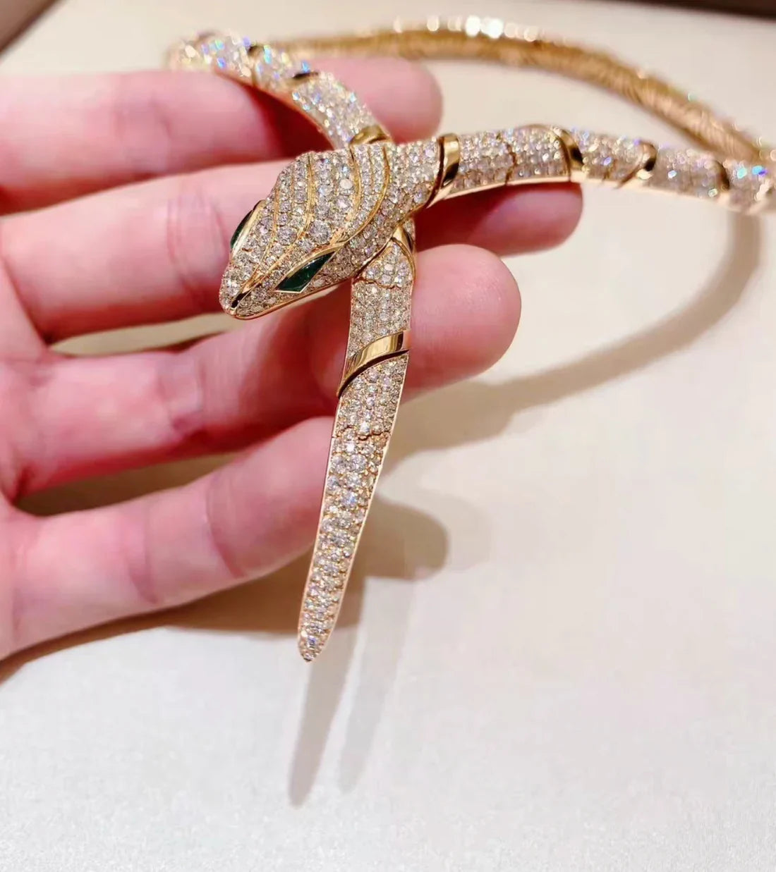 [Kincade Jewelry]HAUTE COUTURE GOLD SERPENTI NECKLACE