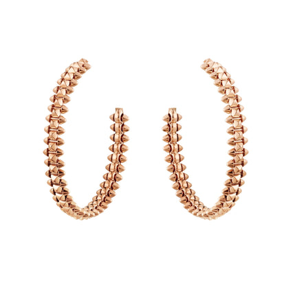 [Kincade Jewelrys]CLASH LARGE HOOP EARRINGS
