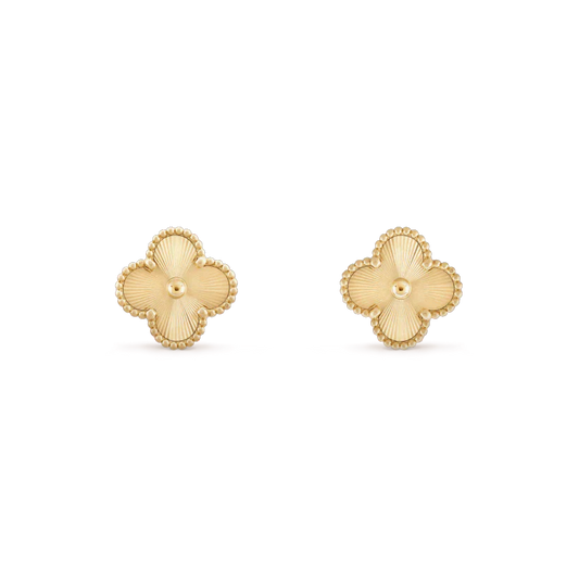 [Kincade Jewelrys]CLOVER MINI 9.5MM LASER EARRINGS