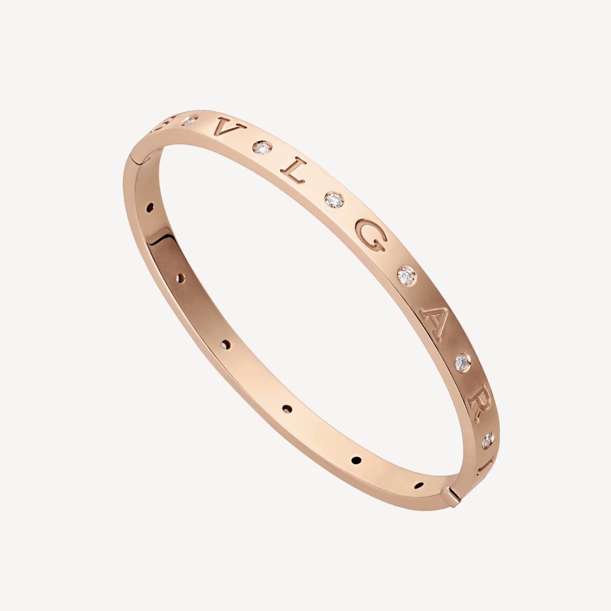 [Kincade Jewelrys]ZERO 1 PINK GOLD 12 DIAMONDS BRACELET