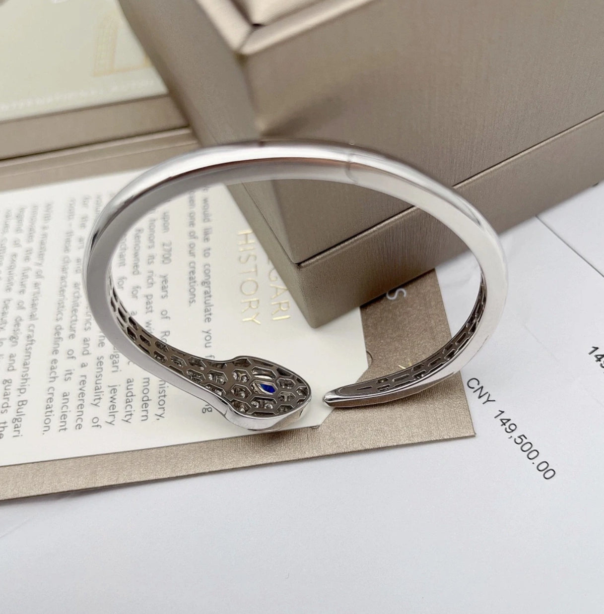 [Kincade Jewelry]HAUTE COUTURE SILVER SERPENTI BRACELET
