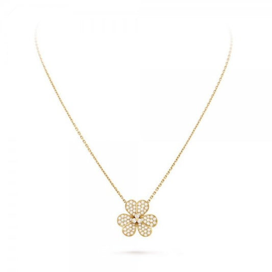 [Kincade Jewelrys]FLOWER DIAMOND NECKLACE