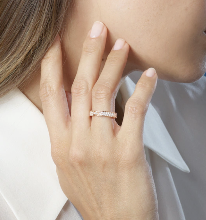 [Kincade Jewelrys]ALLIANCE LIENS VIDENCE PAVED DIAMOND 4MM RING