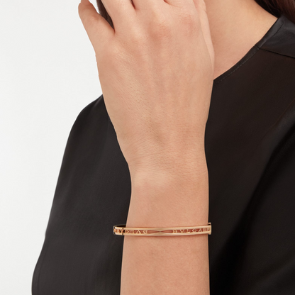 [Kincade Jewelrys]ZERO 1 SPIRAL LOGO PINK GOLD BRACELET