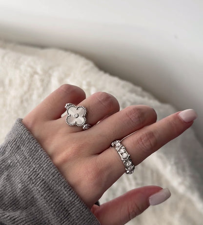 [Kincade Jewelrys]CLOVER RIVERSIBLE SLIVER RING