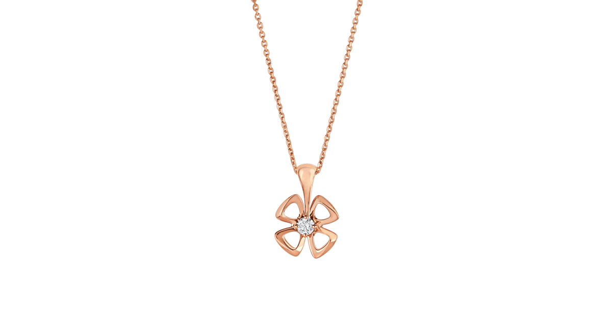 [Kincade Jewelrys] COLLAR FIOREVER CON CENTRO DE DIAMANTE