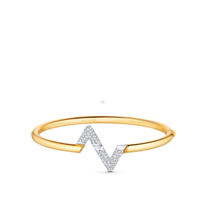 [Kincade Jewelrys]PULSERA DE ORO CON DIAMANTES VOLTE UPSITE DOWN