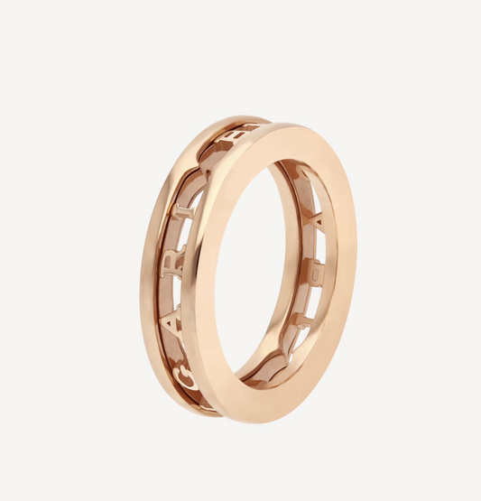 [Kincade Jewelrys]ZERO 1 ONE-BAND WITH OPENWORK LOGO SPIRAL RING