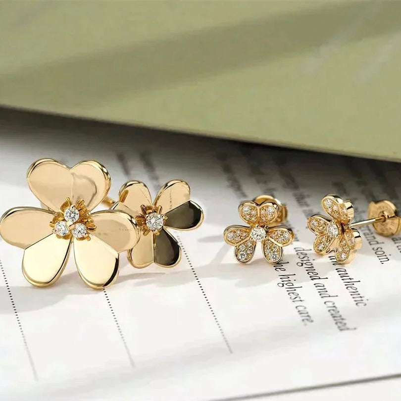 [Kincade Jewelrys]CLOVER COMOS GOLD DIAMOND RING