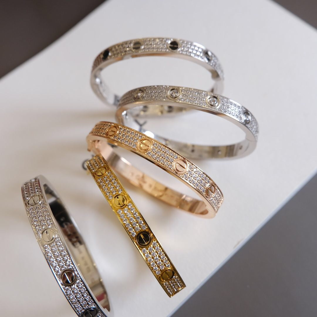 [Kincade Jewelrys]LOVE BRACELET 6.1MM DIAMOND-PAVED