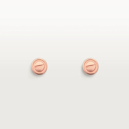 [Kincade Jewelrys]LOVE EARRINGS PINK GOLD 10MM