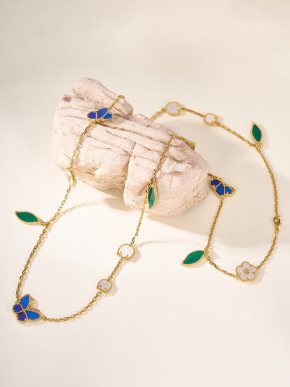 [Kincade Jewelrys] LUCKY BLUE BUTTERFLY  NECKLACE