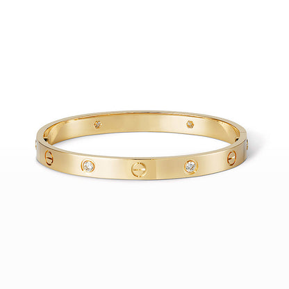 [Kincade Jewelrys]LOVE BRACELET 6.1MM 4 DIAMONDS