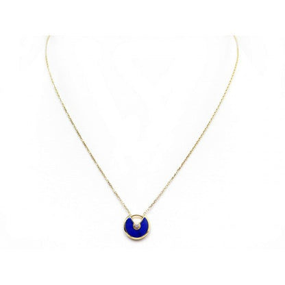 [Kincade Jewelrys]AMULETTE ROSE GOLD AGATE NECKLACE
