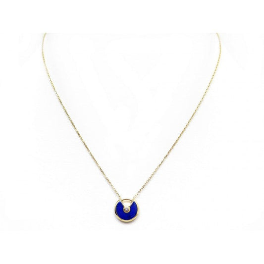 [Kincade Jewelrys]AMULETTE ROSE GOLD AGATE NECKLACE