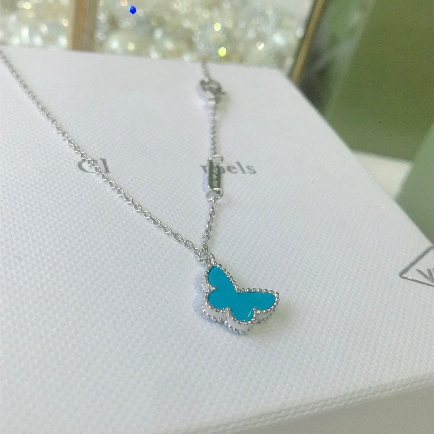 [Kincade Jewelrys]BUTTERFLY TURQUOISE BUTTERFLY BRACELET SILVER