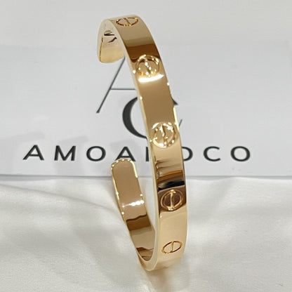 [Kincade Jewelrys]LOVE BRACELET 6.1MM OPEN CUFF