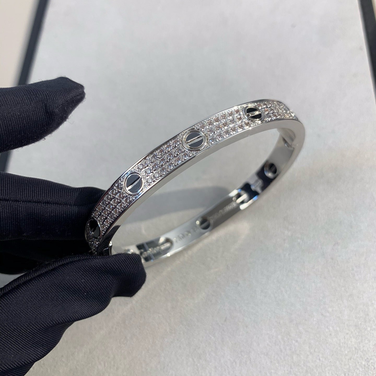 [Kincade Jewelrys]LOVE BRACELET 6.1MM DIAMOND-PAVED CERAMIC