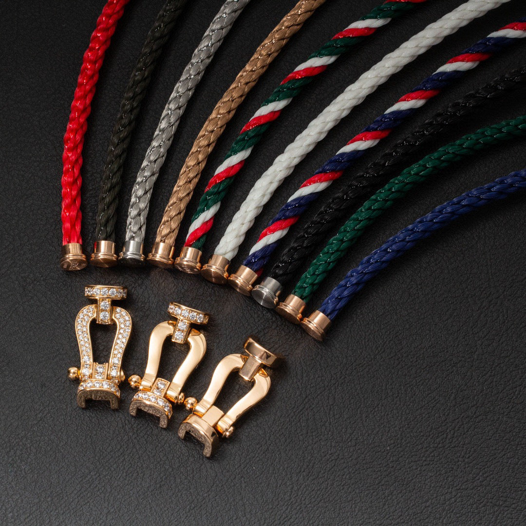 [Kincade Jewelrys]Pulsera de herradura grande Force sin diamantes en oro