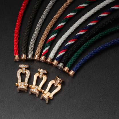 [Kincade Jewelrys]Pulsera de herradura grande Force sin diamantes en oro