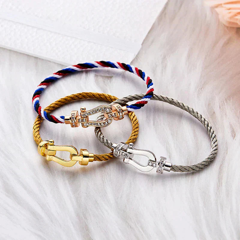 [Kincade Jewelrys]Pulsera de herradura grande Force sin diamantes en oro