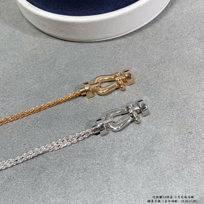 [Kincade Jewelrys]FORCE SMALL HORSESHOE  DIAMOND CHAIN ROPE BRACELET