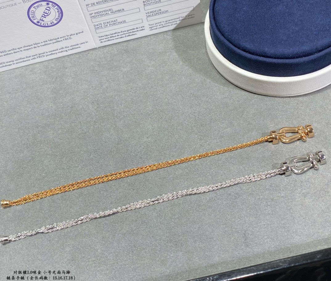 [Kincade Jewelrys]FORCE SMALL HORSESHOE  DIAMOND CHAIN ROPE BRACELET