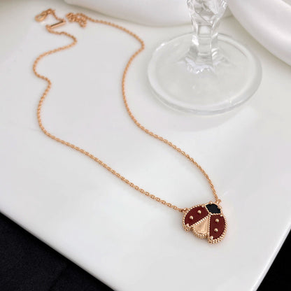 [Joyas Kincade]COLLAR DE MARIQUITA CON CORNALINAS DE LA SUERTE