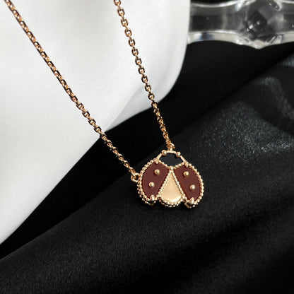 [Joyas Kincade]COLLAR DE MARIQUITA CON CORNALINAS DE LA SUERTE