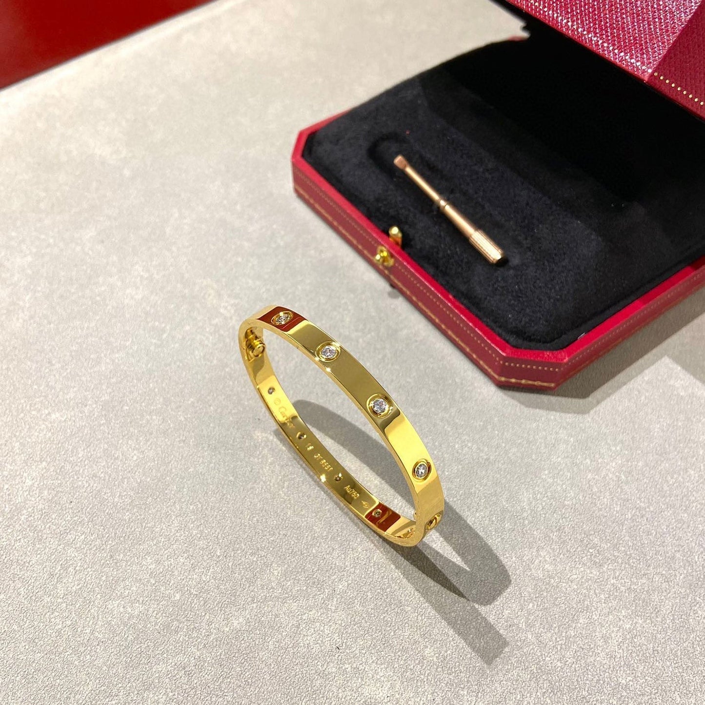 [Kincade Jewelrys]LOVE BRACELET 6.1MM 10 DIAMONDS