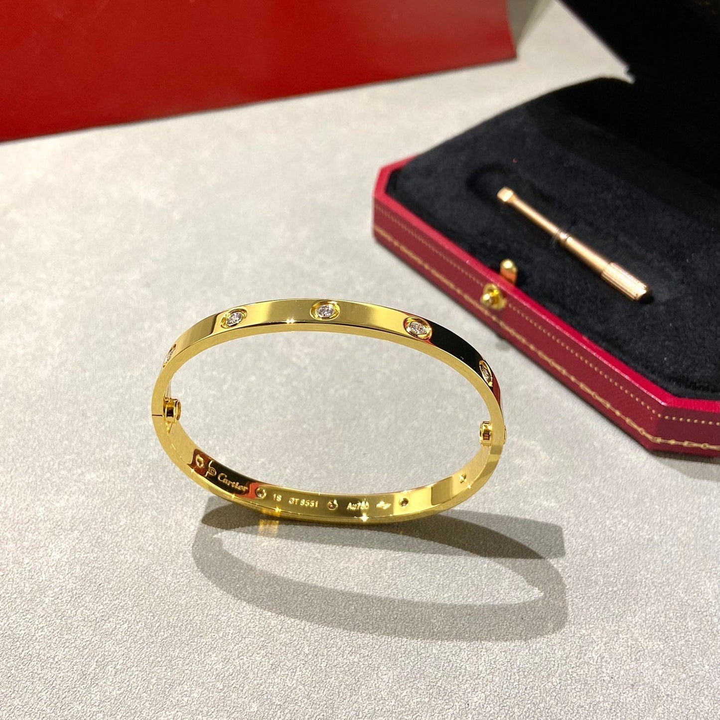 [Kincade Jewelrys]LOVE BRACELET 6.1MM 10 DIAMONDS