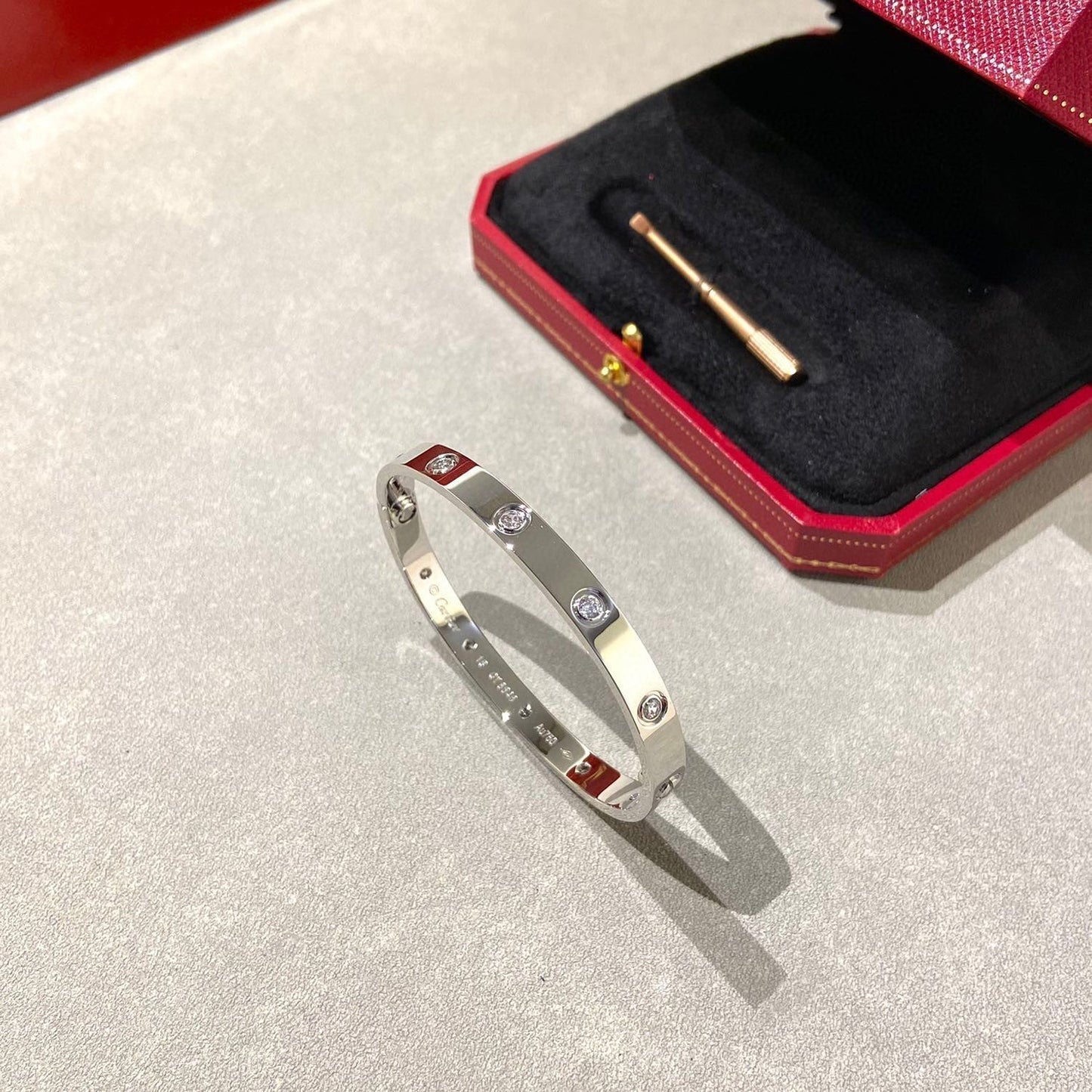 [Kincade Jewelrys]LOVE BRACELET 6.1MM 10 DIAMONDS