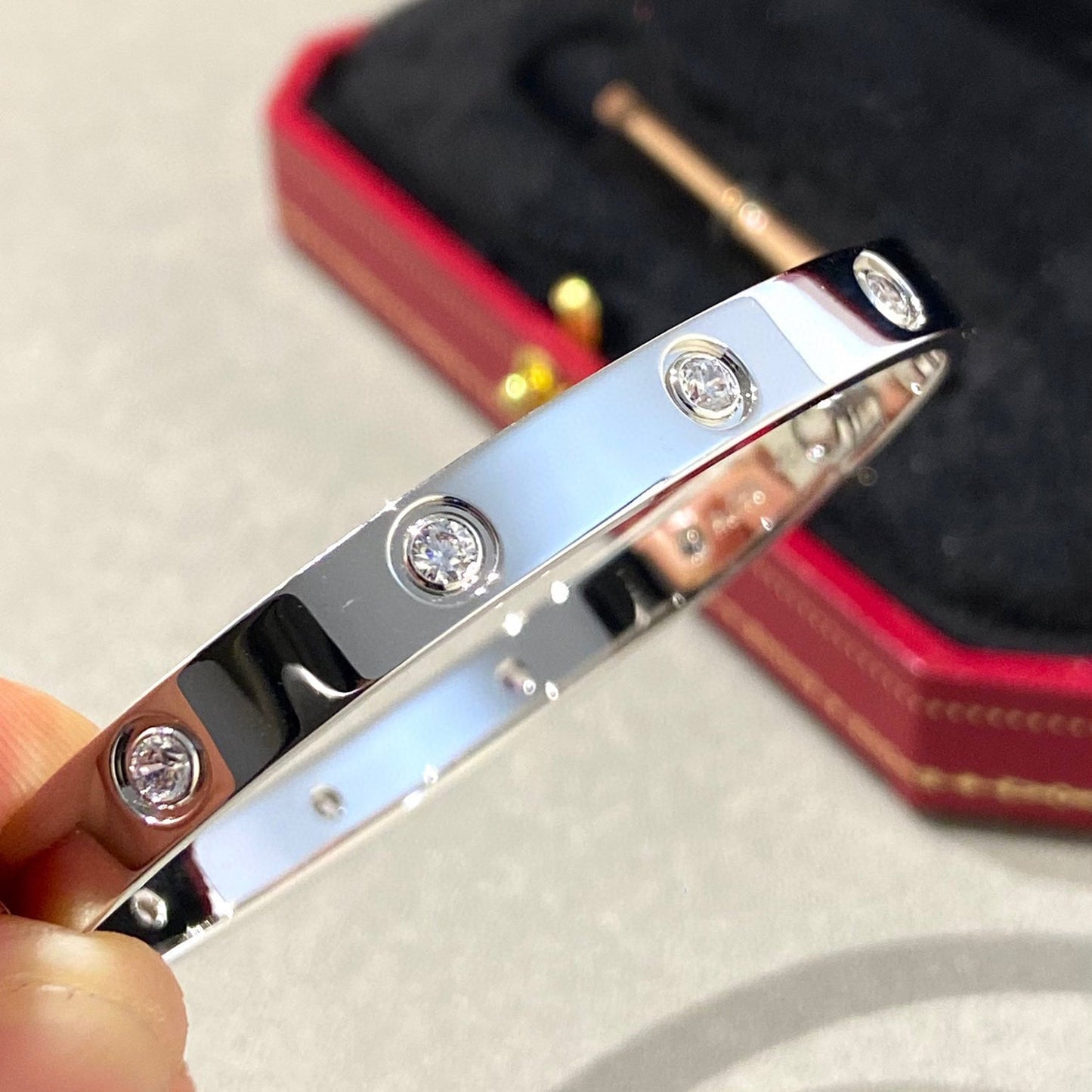 [Kincade Jewelrys]LOVE BRACELET 6.1MM 10 DIAMONDS