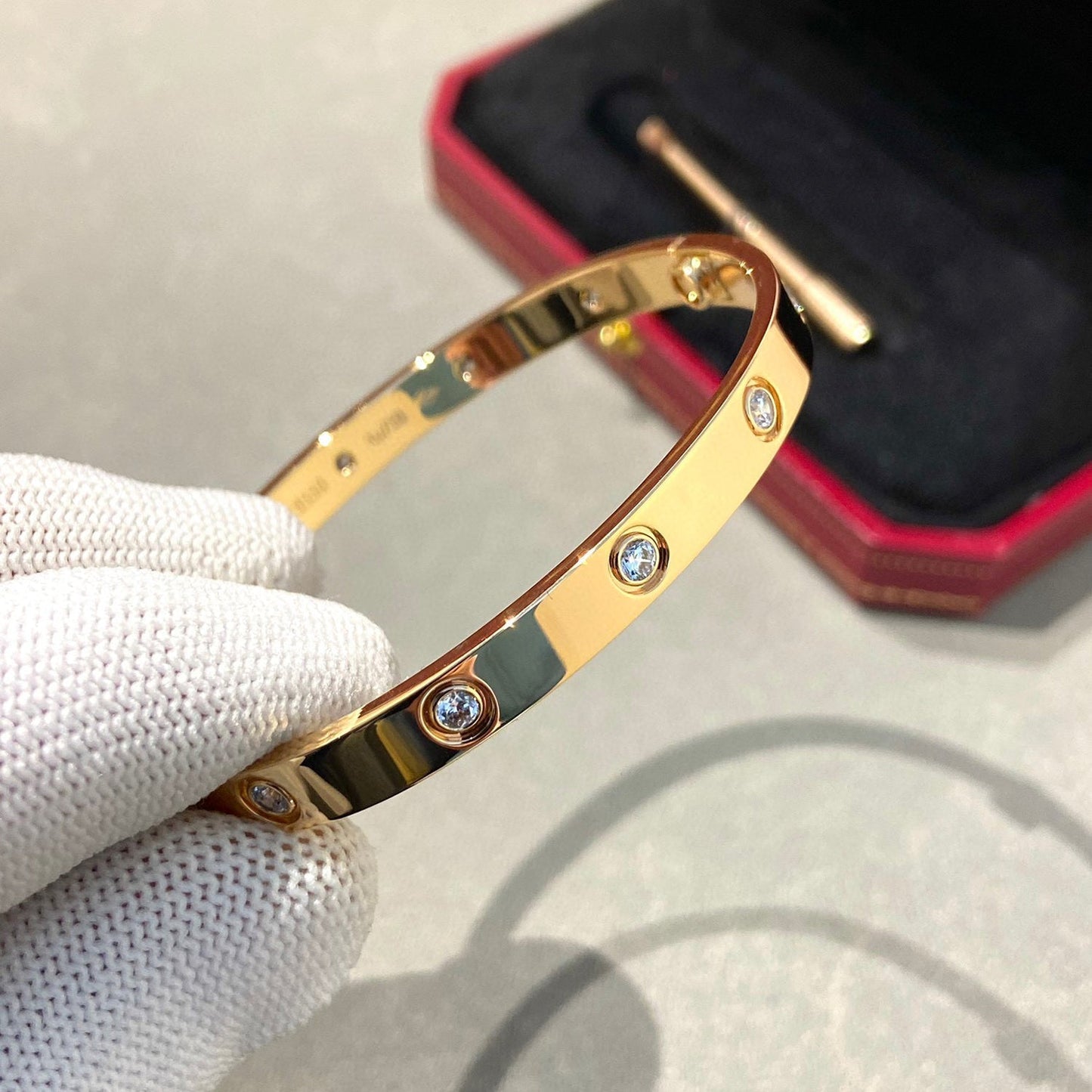 [Kincade Jewelrys]LOVE BRACELET 6.1MM 10 DIAMONDS