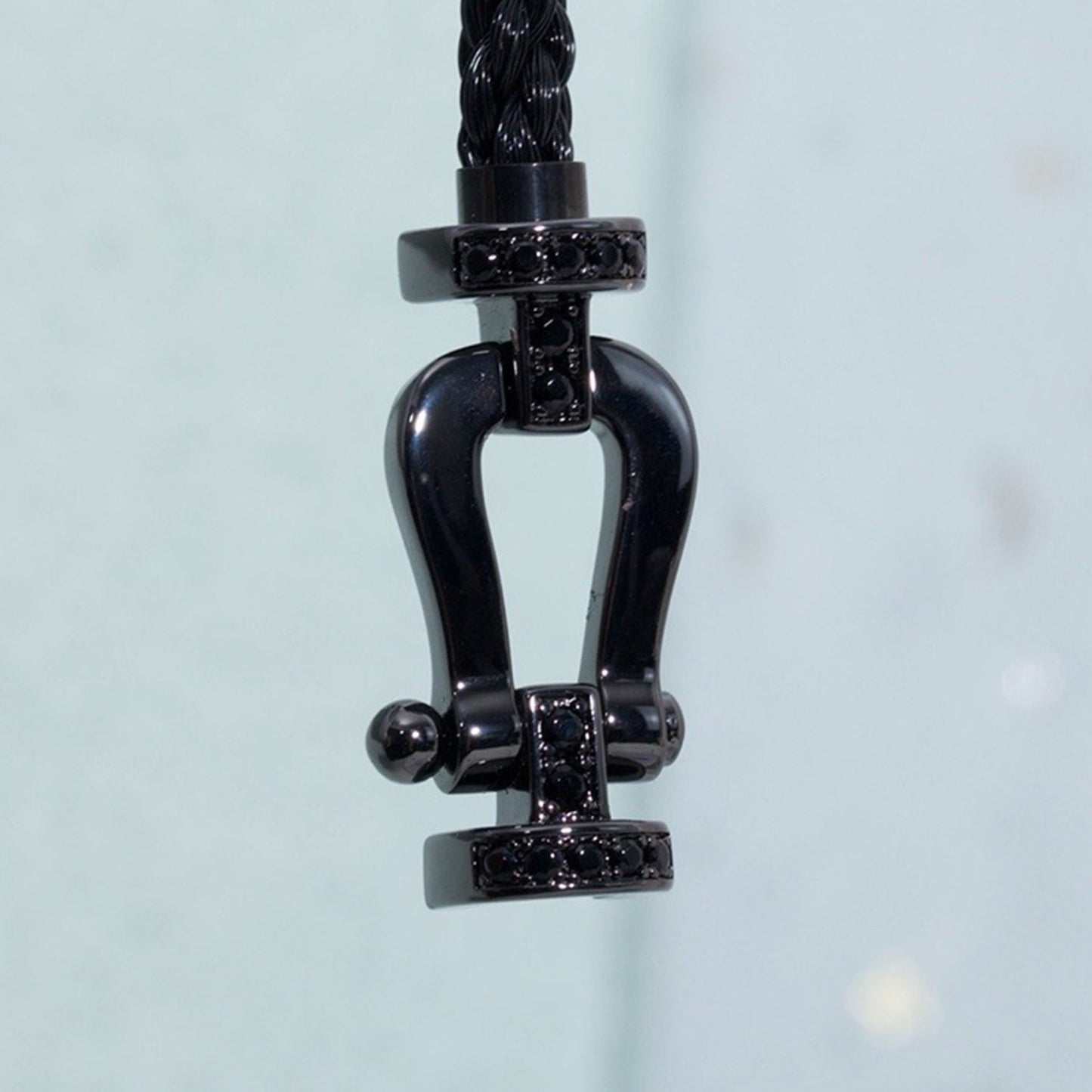 [Kincade Jewelrys]FORCE LARGE SERIES HORSESHOE BLACK SAMURAI BRACELET