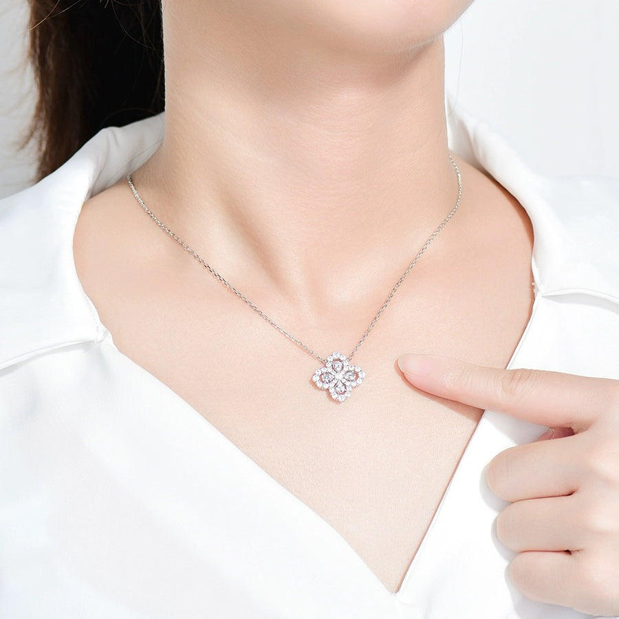 [Kincade Jewelrys] COLLAR DE LAZO CON DIAMANTE Y MOTIVO COMPLETO DE 16 MM EN MÚLTIPLES COLORES