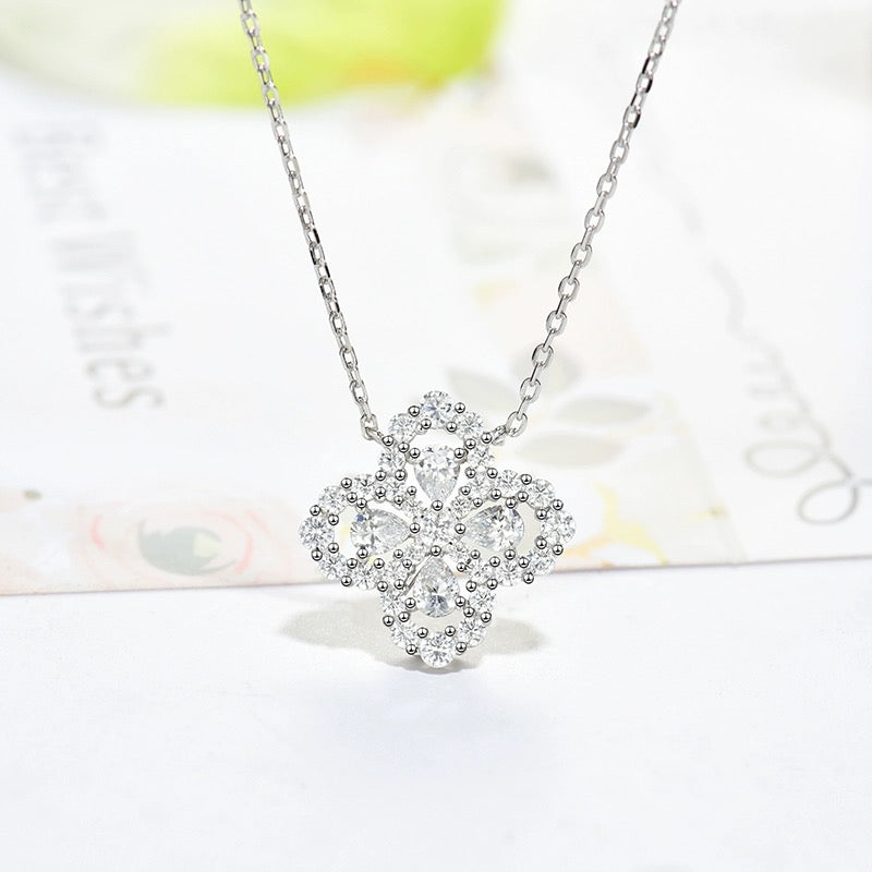 [Kincade Jewelrys] COLLAR DE LAZO CON DIAMANTE Y MOTIVO COMPLETO DE 16 MM EN MÚLTIPLES COLORES