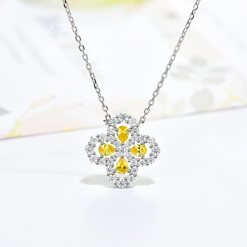 [Kincade Jewelrys] COLLAR DE LAZO CON DIAMANTE Y MOTIVO COMPLETO DE 16 MM EN MÚLTIPLES COLORES