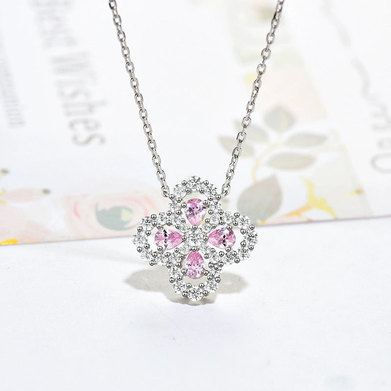 [Kincade Jewelrys] COLLAR DE LAZO CON DIAMANTE Y MOTIVO COMPLETO DE 16 MM EN MÚLTIPLES COLORES