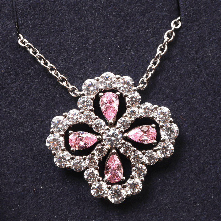 [Kincade Jewelrys] COLLAR DE LAZO CON DIAMANTE Y MOTIVO COMPLETO DE 16 MM EN MÚLTIPLES COLORES