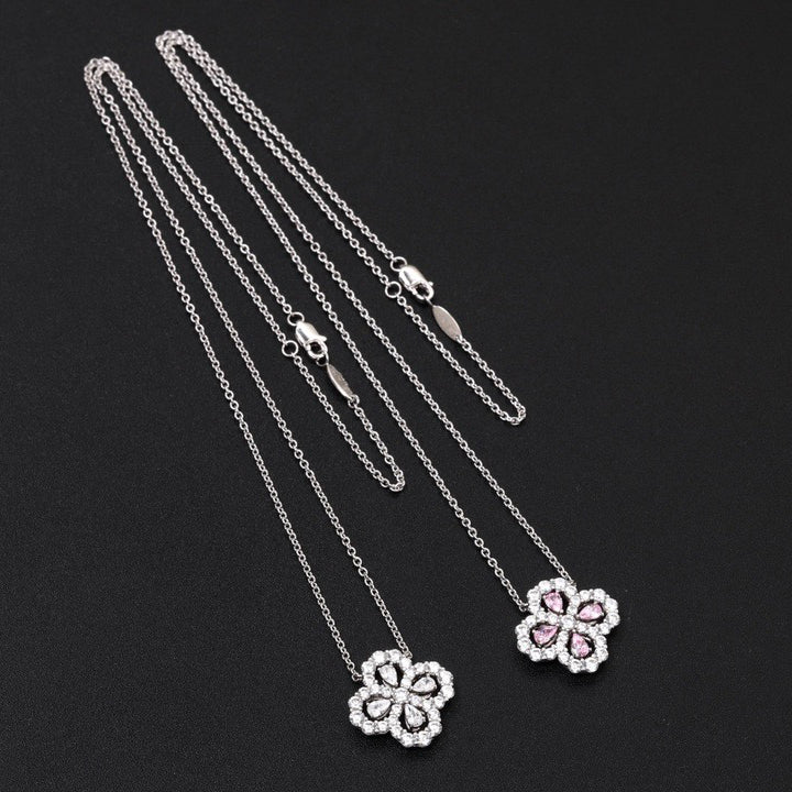 [Kincade Jewelrys] COLLAR DE LAZO CON DIAMANTE Y MOTIVO COMPLETO DE 16 MM EN MÚLTIPLES COLORES