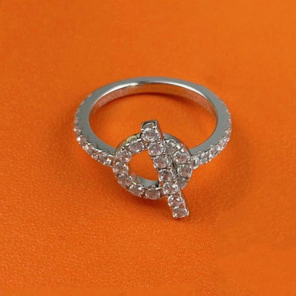 [Joyas Kincade]Anillo ECHAPPEE de plata y diamante