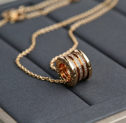[Kincade Jewelrys]ZERO 1 PINK GOLD DIAMOND NECKLACE