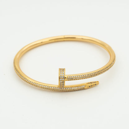 [Kincade Jewelrys]PULSERA JUSTE DE 3,5 MM CON DIAMANTES