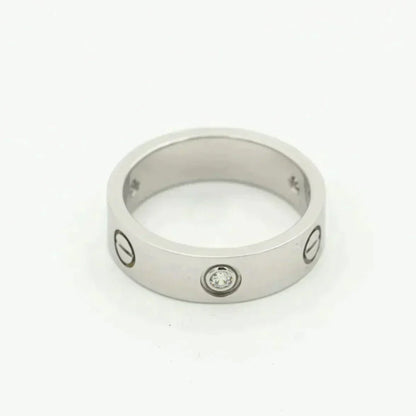 [Kincade Jewelrys] ANILLO DE AMOR 5.5MM 3 DIAMANTES PLATA