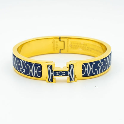 [Kincade Jewelrys]Pulsera H negra multicolor