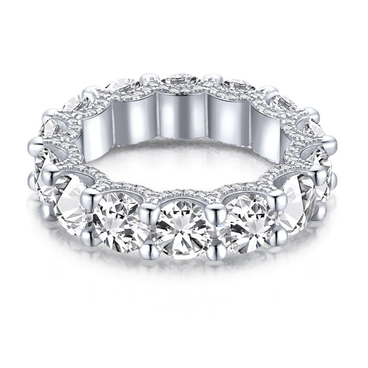 [Kincade Jewelrys]Gorgeous Round Cut Tennis Ring