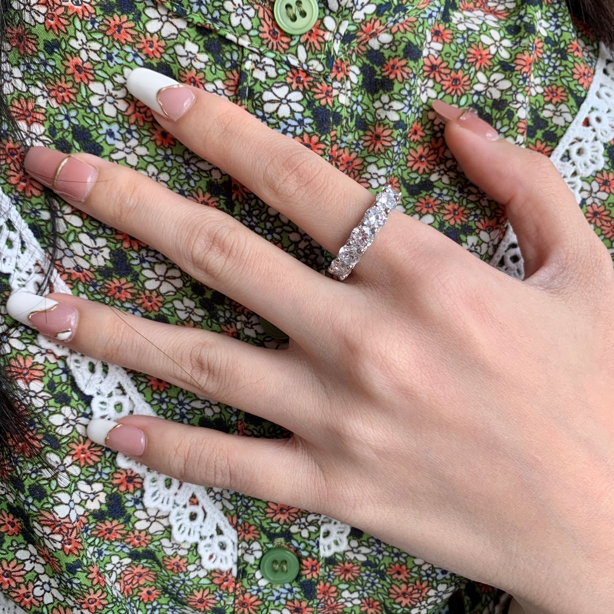 [Kincade Jewelrys]Gorgeous Round Cut Tennis Ring